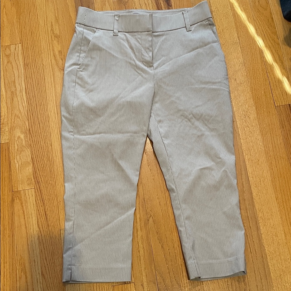 Maurices Tan and White Striped Pants